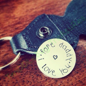 Father&#39;s Day - Golf Ball Marker - Golf - Golf Gift - Hand Stamped - Magnetic Golf Ball Marker w/Leather Case