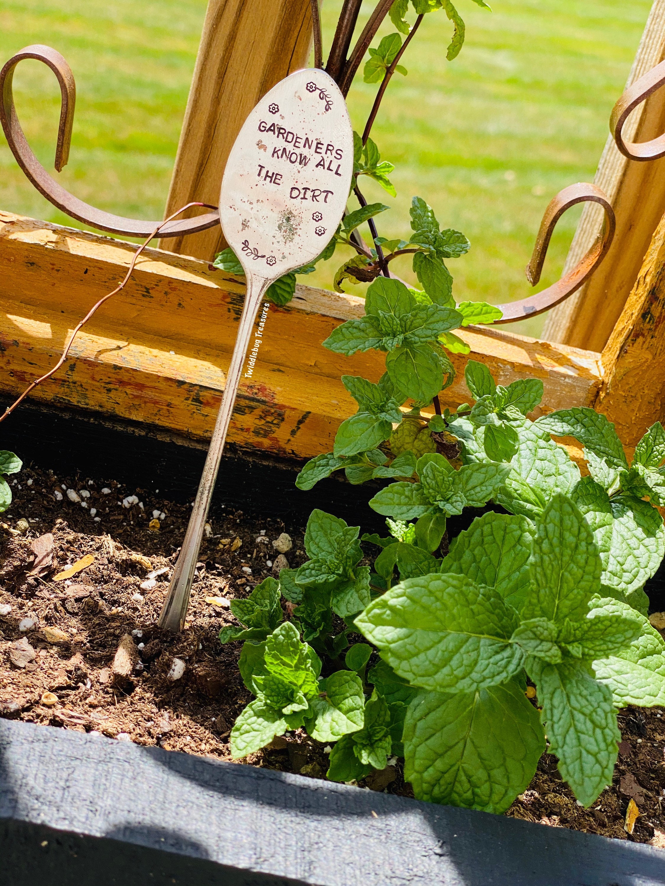 Marcador de jardín / Estaca de la planta / Regalos de | Etsy