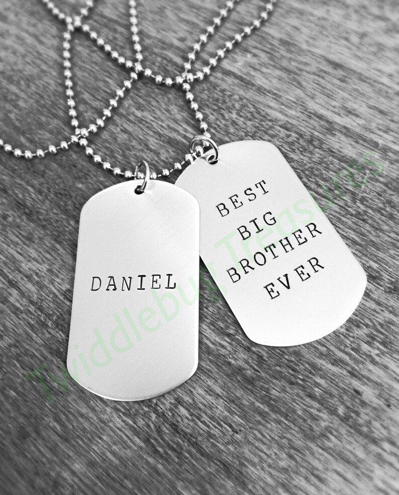 brother dog tag necklace