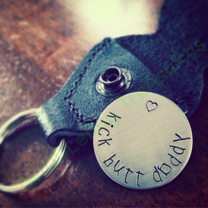 Magnetic Golf Ball Marker - Leather Case - Hand Stamped - Golf Gift - Golfer - Ball Marker - Daddy Gift - Father&#39;s Day - READY TO SHIP