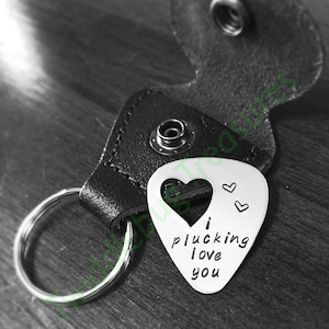 Personalized Guitar Pick - Hand Stamped Guitar Pick - Stainless Steel Guitar Pick - Father&#39;s Day Gift - Gift for Guitar Player