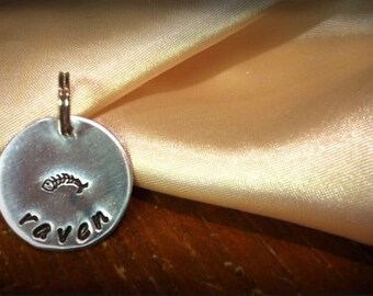 Hand Stamped Pet ID Tag: Custom Aluminum Dog Tag