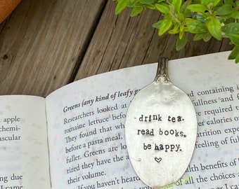 Spoon Bookmark | Vintage Spoon | Personalized Bookmark | Reader Gifts | Librarian Gift | Teacher Gift | Nerd Gift | Bookworm | Gift Under 20