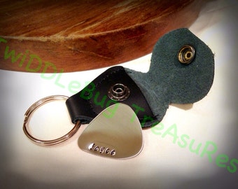 Personalized Guitar Pick - Stamped Guitar Pick - NAME ONLY - Hand Stamped Guitar Pick