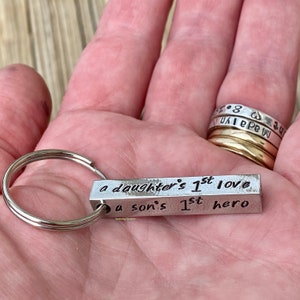Bar Keychain | Pewter Bar Keychain | Bar Keychain | Daddy Gift | Father | Personalized Keychain | Gifts for Dad | Gifts Under 20