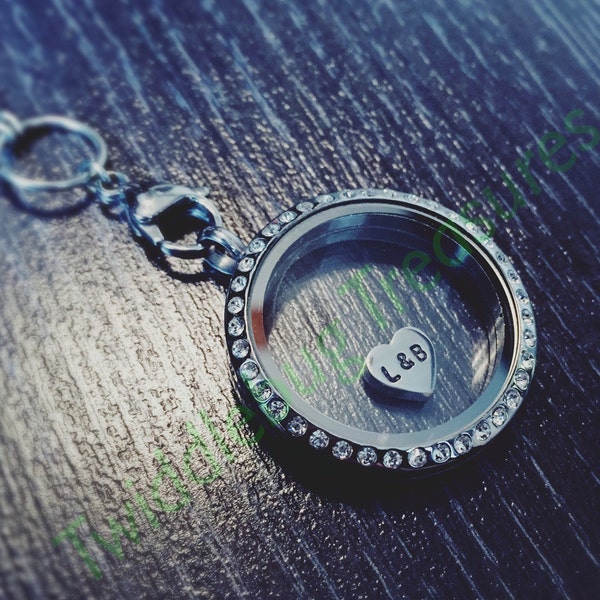 Living Locket Charm - Personalized - Hand Stamped - Origami Owl- Personalized Charm