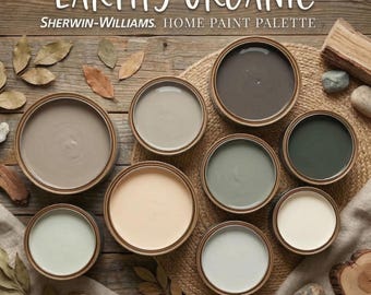 Earthy Organic Paint Colors | Sherwin Williams Whole House Palette | (Digital Download)