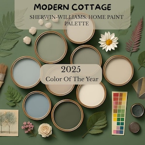 Sherwin Williams, 2025 Color Of The Year, Upward, Whole House Paint Color, Upward Coordinating Colors, SW Upward, Home Paint Scheme