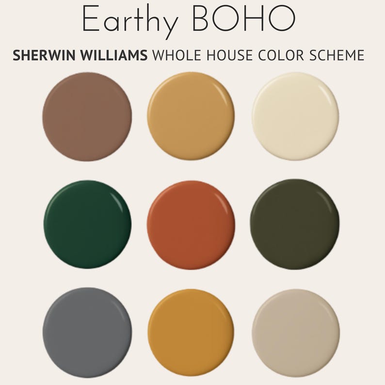 Sherwin Williams Boho Colors