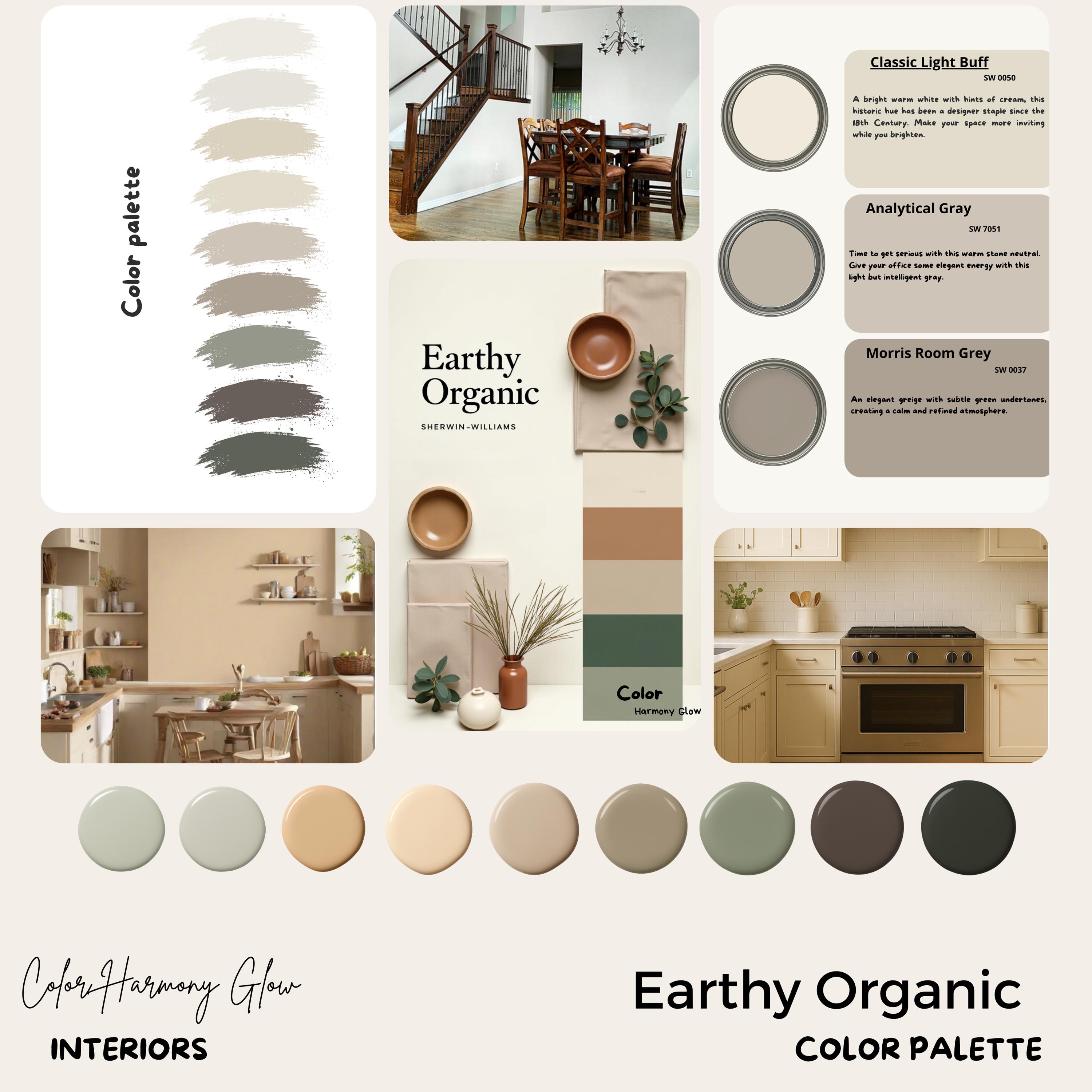 Earthy Organic Sherwin-williams Interior Palette: Modern Warm Neutrals ...