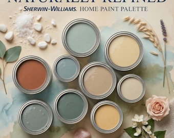 Natürlich raffinierte Lackfarben | Sherwin Williams ganze Haus-Palette | (Digitaler Download)