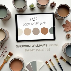 Sherwin Williams, 2025 Color Of The Year, Upward, Whole House Paint Color, Upward Coordinating Colors, SW Upward, Home Paint Scheme