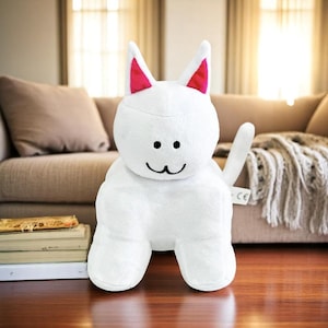 24cm Roblox Classic Kitty Plush Doll Cute Cat Plushine Kawaii Soft Anime Cartoon Dolls Gaming Peripheral Kids Toys Birthday Gifts
