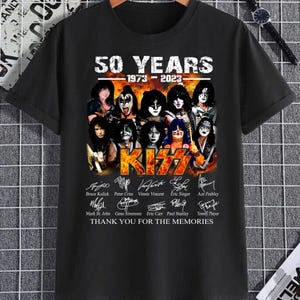 Vintage Style Kiss Band Graphic T-Shirt: Unisex Classic Rock Tee