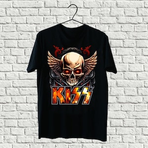 Vintage Style Kiss Band Graphic Tee - Unisex Classic Fit