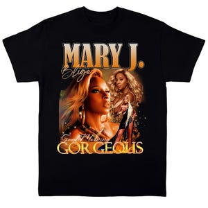 Mary J Blige Vintage Tee Casual Cool Classic Mary J Blige Shirt Mary J Blige Graphic Shirt Unisex Mary J Blige Tee Retro Mary J Blige Tshirt