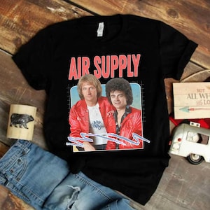 Vintage Air Supply Graphic Tee - 80s Classic Rock Band Shirt