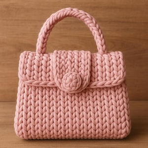 Crochet Bag Pattern,Handmade Crochet Purse & Tote DIY Crochet Handbag Tutorial for Women,Ladies Crochet Market Bag