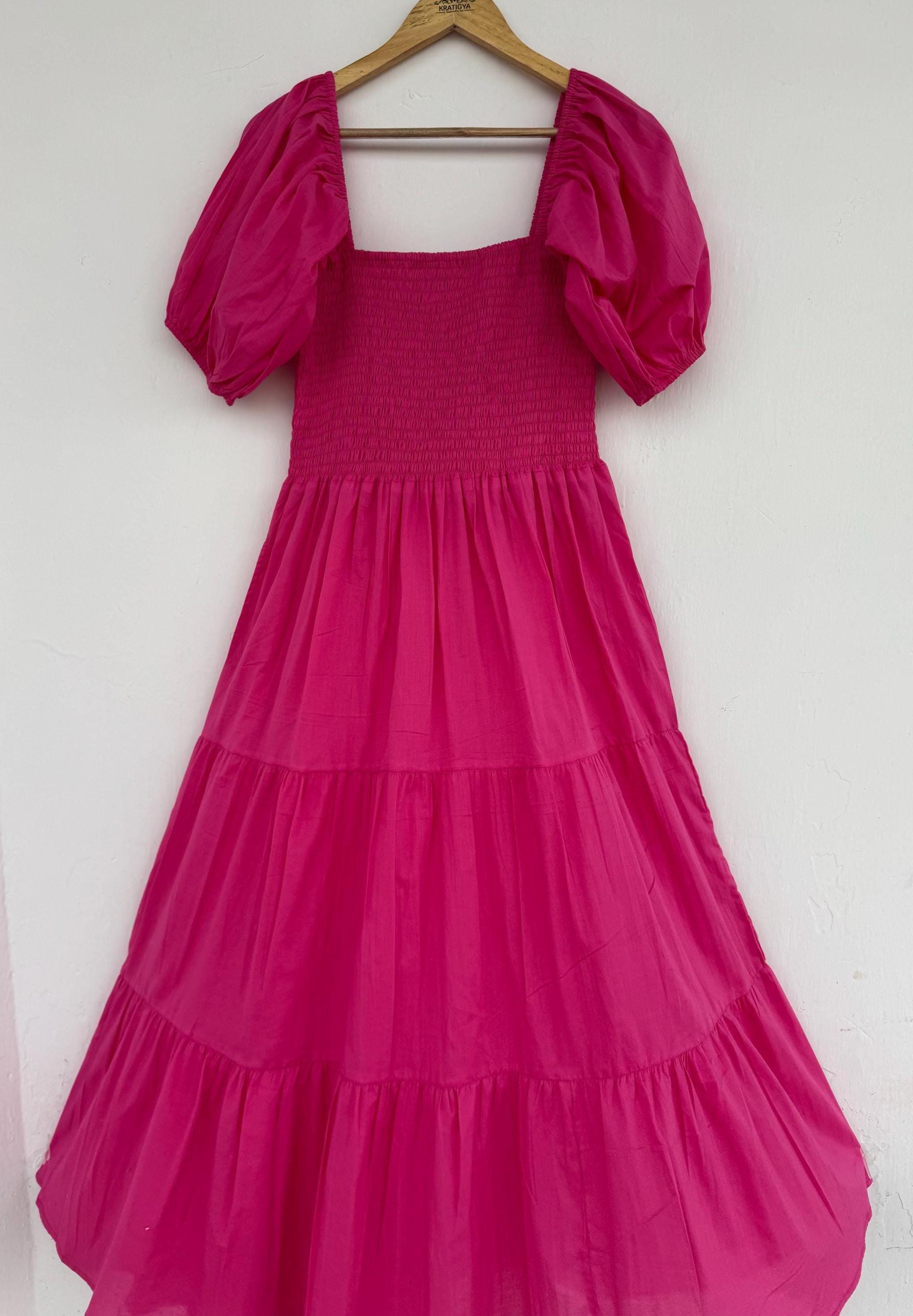 Fuschia Bridesmaids Dress - Etsy UK