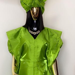Elegant Mikado Kaftan Dress: African Boubou Owanbe Party Dress