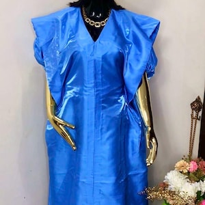 Elegant Mikado Kaftan Dress: African Boubou Owanbe Party Dress