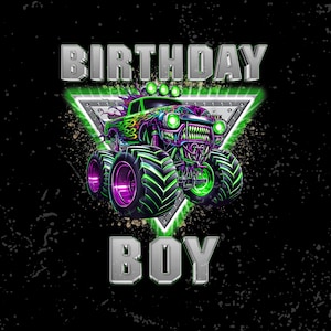 Age Monster Truck Birthday PNG | Personalized Monster Truck Age Shirt For Birthday | Birthday png | Grave Digger Monster Truck