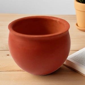 Handgemachte Terrakotta Tontöpfe: Indische Wabi Sabi Schüssel (6x7,5 cm)