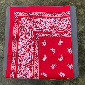 100% Cotton Bandanas, Bohemian Style Cotton Neck Scarf, Boho Soft Cotton Bandana, Cotton Neckerchief, Cotton Square Scarf gift handkerchief