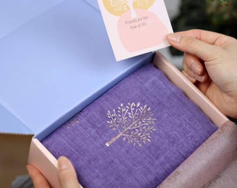 Tree of Life Scarf in Gift Box – Gift for Mum or Grandma
