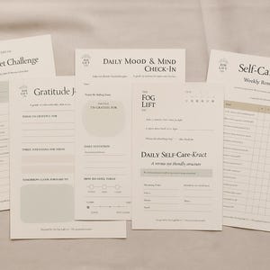 Reset Essentials Bundle – Self-Care Kit for Clarity, Calm & Control | Printable Journal Pack for ADHD, Burnout + Perimenopause