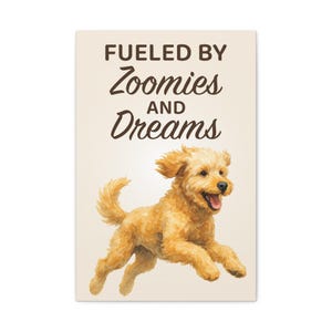 Golden Doodle Zoomies Portrait