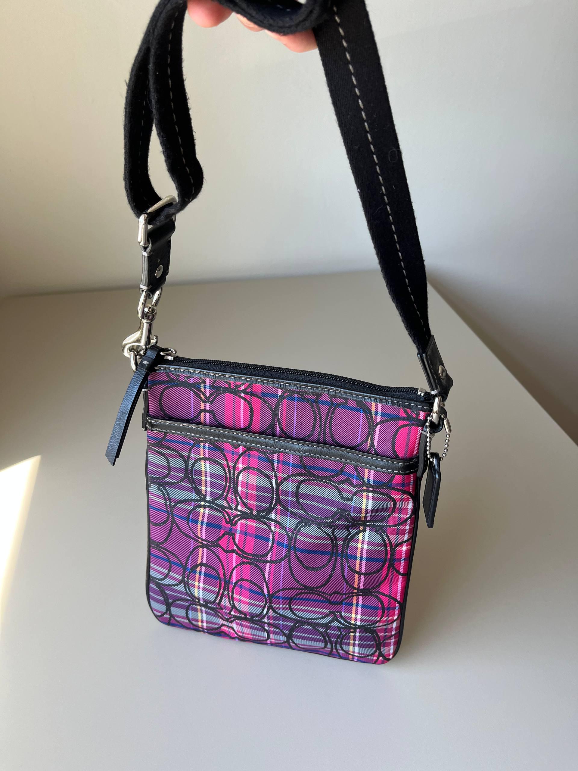 Plaid Coach Handbag - Etsy UK