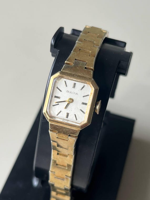 BULOVA Women's Watch N9 Vintage Rare Mechanical Stainless Steel