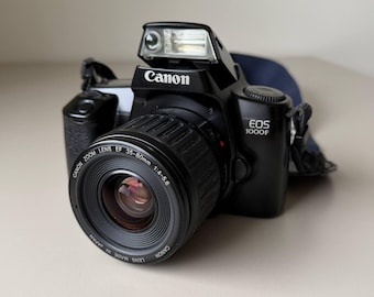 Canon EOS 1000F 35 mm spiegelreflexcamera jaren 90 vintage EF 35-80 mm zoomlens handmatige scherpstelling fotografie retro analoge camerakit