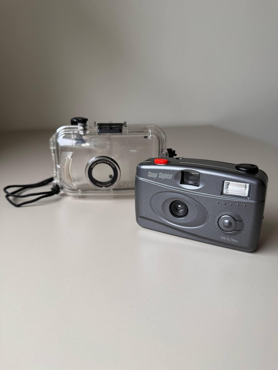 Snap Sights 35mm Film Camera Underwater Waterproof Reusable Point And Shoot With Case Battery Retro Beach Travel Camera