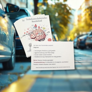 Relatório breve sobre psicologia do trânsito – 32 cartões de estacionamento com frases atrevidas, notas de advertência e cartões de troll para carros