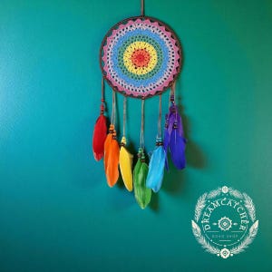 Adorno de plumas para coche con atrapasueños: adorno bohemio para espejo retrovisor