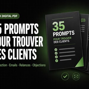 35 Prompts ChatGPT to Find Clients | Prospecting, Emails, Follow-ups & Objections | Digital PDF Pack