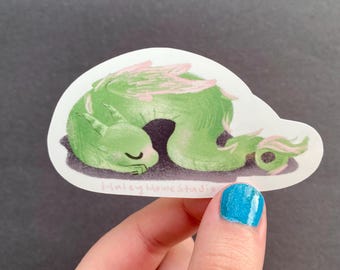 Sleeping Dragon Sticker