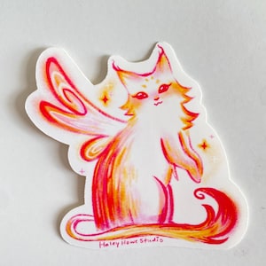 Cat Fairy Sticier, cute fairy cat sticker