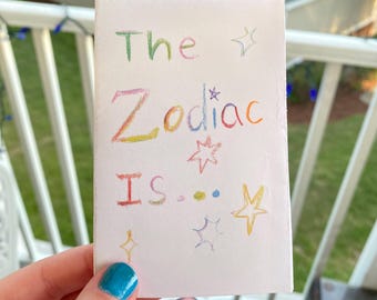 Hand-Illustrated Zodiac Zine: Colorful Astrology Guide