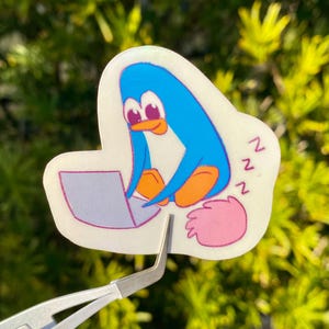 Penguin and Puffle Sticker–Clubpenguin sticker