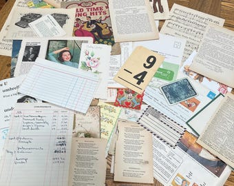 Vintage Ephemera Kit: 75+ Antique Papers for Junk Journals Collage & Scrapbooking
