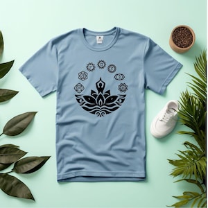 7 Chakras lotus SVG, Namaste Clipart, Yoga SVG, Chakra Symbols SVG, Meditation cut file, Digital Cut File,  Cricut Eps Png Dxf htv, dtf