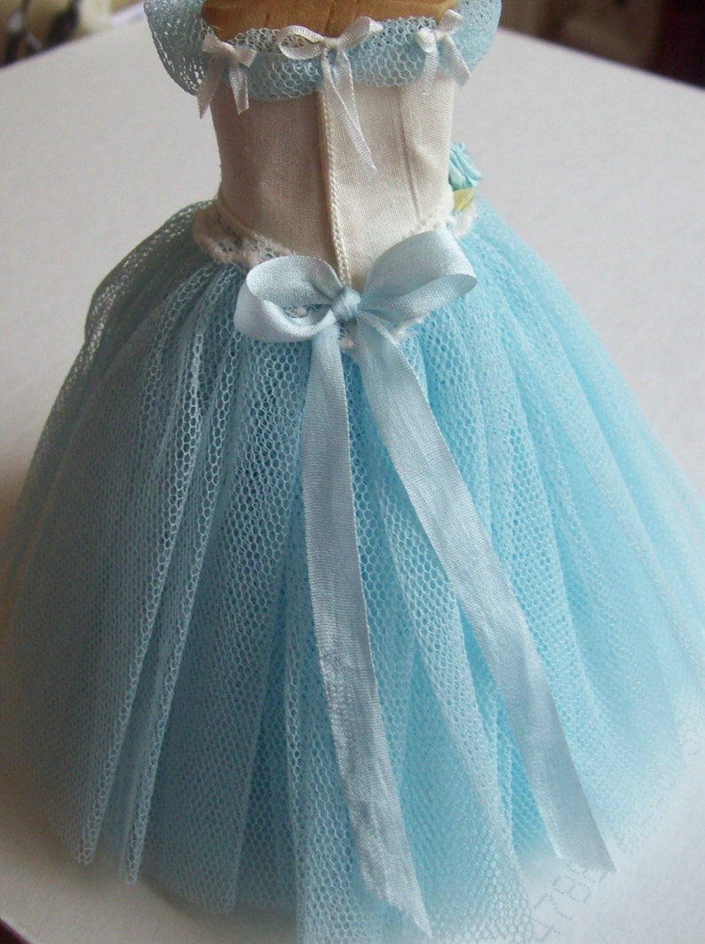 Pale Turquoise Net Ball Gown on Mannequin 1/12th Scale - Etsy