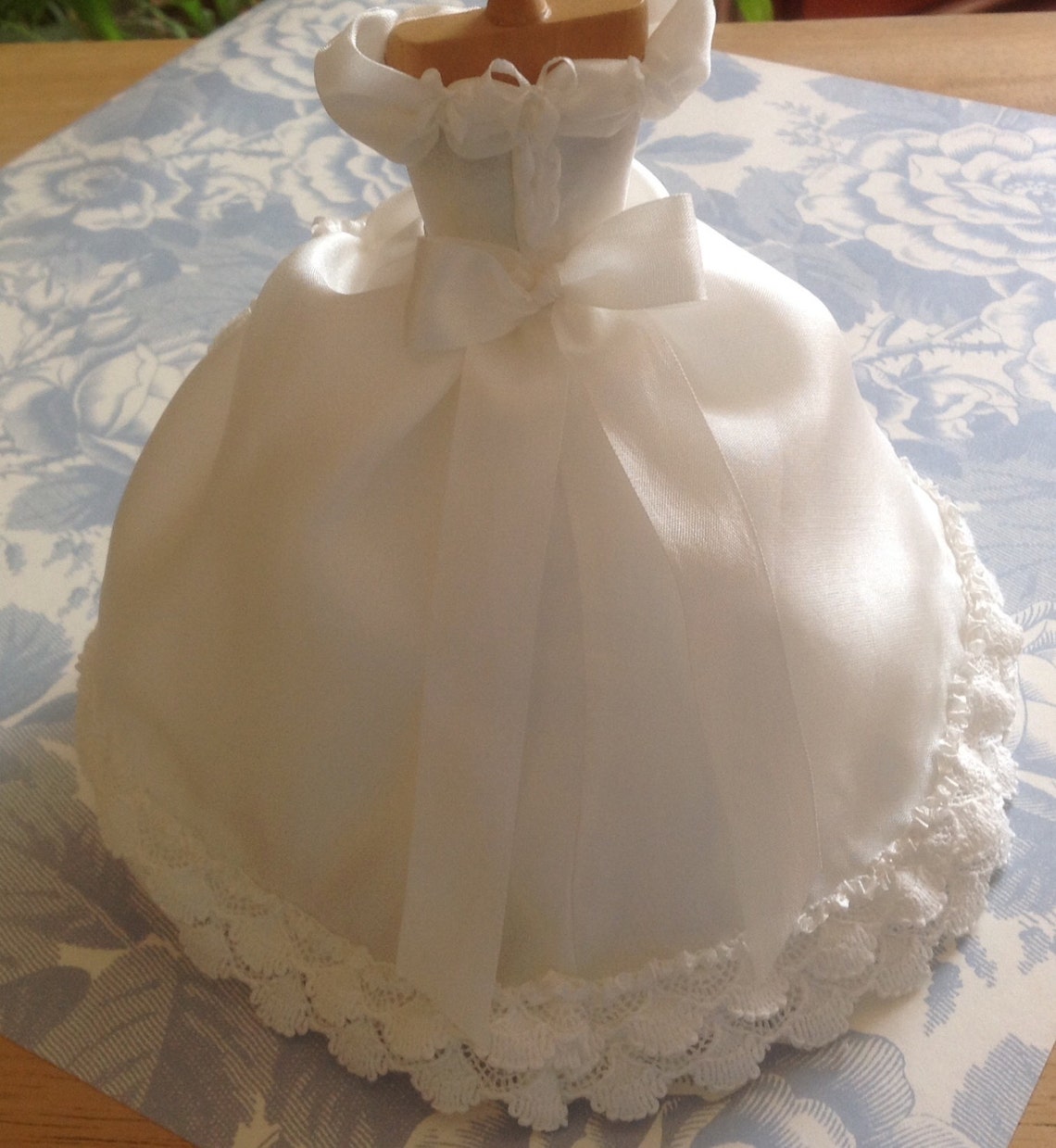 Beautiful Handmade 1/12 Th Scale Dollhouse Wedding Dress Etsy