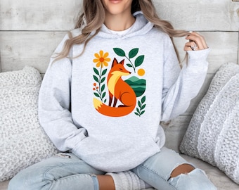 Fox Hoodie: Cozy Cottagecore Hoodie, Naturecore Pullover