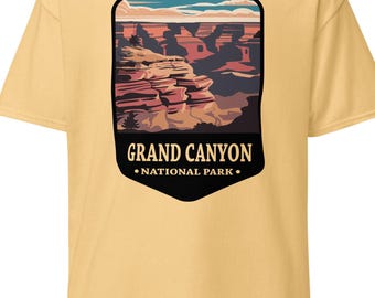 Grand Canyon T-Shirt: Unisex Cotton Travel Tee, Outdoor Apparel