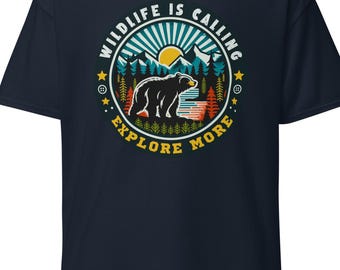 Wildlife Is Calling T-Shirt: Unisex Outdoor Adventure Tee