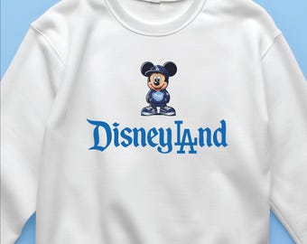 Sudadera de Mickey LA, camiseta de Disney LA, regalo divertido para fanáticos del béisbol, camiseta deportiva de Disneyland